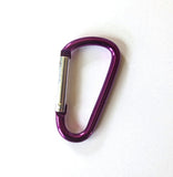 carabiner to add to epi pen case, zippered pouches purple