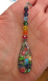 chakra beautiful sea sediment jasper long gemstone pendant
