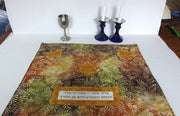 challah cover hamotzi blessing earthy batik star of david yom tov