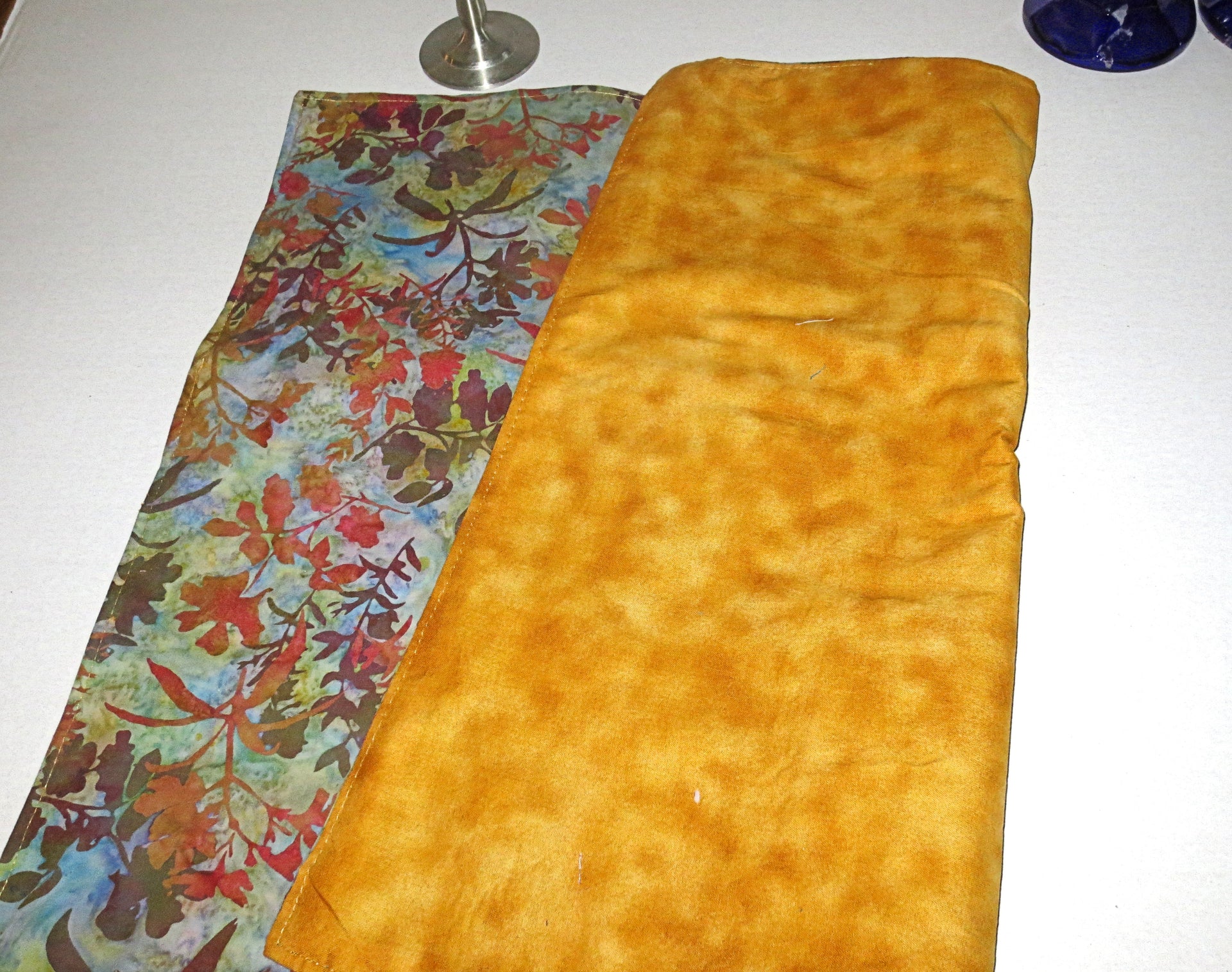 modern challah cover hamotzi blessing centerpiece mat earthy leaves