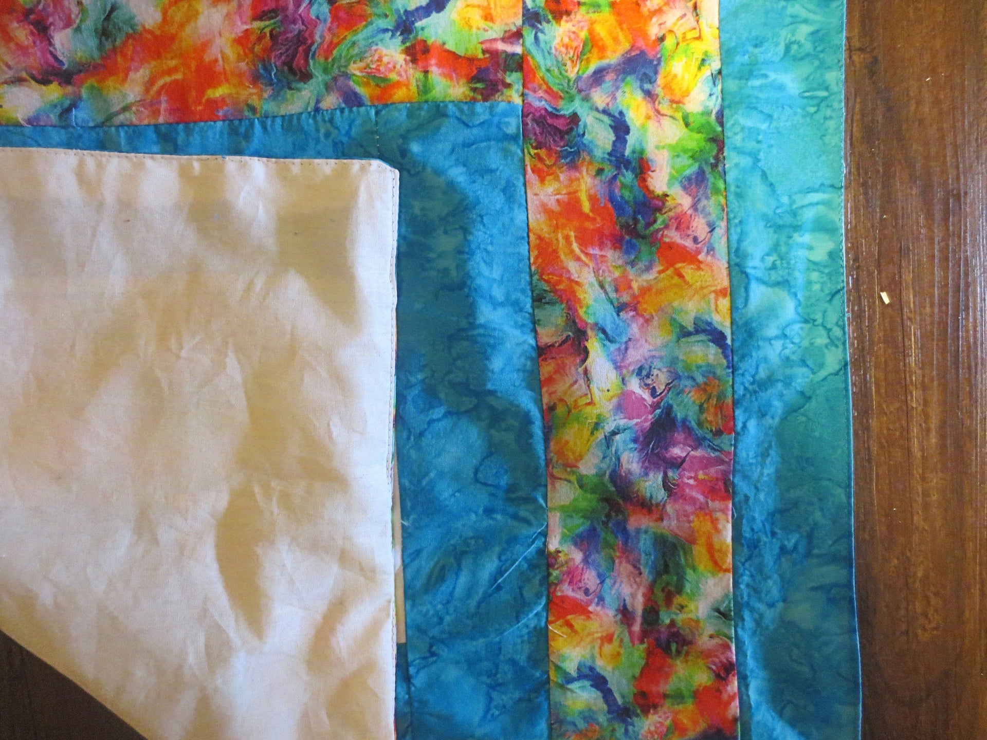 embroidered challah cover for shabbat hebrew batik with stunning multicolored gorgeous swirl fabric