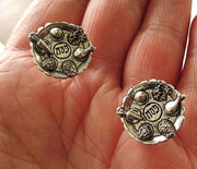 cufflinks sterling silver plated charms and components