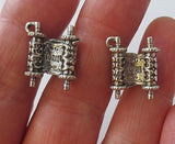 cufflinks sterling silver plated charms and components torah