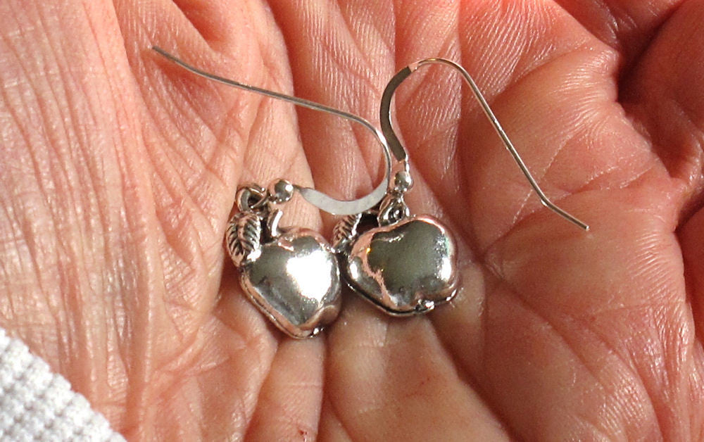 jewish high holiday silver earrings