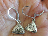 purim earrings groggers and hamentaschen hamentashen / sterling silver lever backs