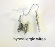 jewish high holiday silver earrings