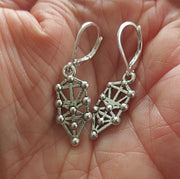 everyday judaica and shabbat silver earrings