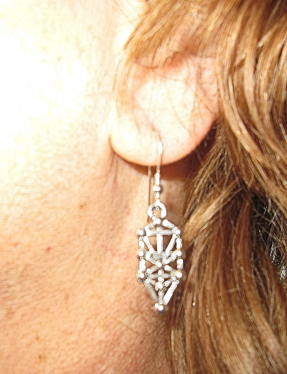 everyday judaica and shabbat silver earrings