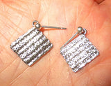 passover theme silver earrings matzo / sterling silver posts
