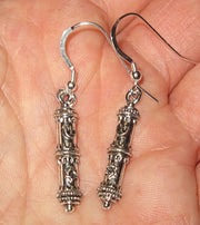 everyday judaica and shabbat silver earrings