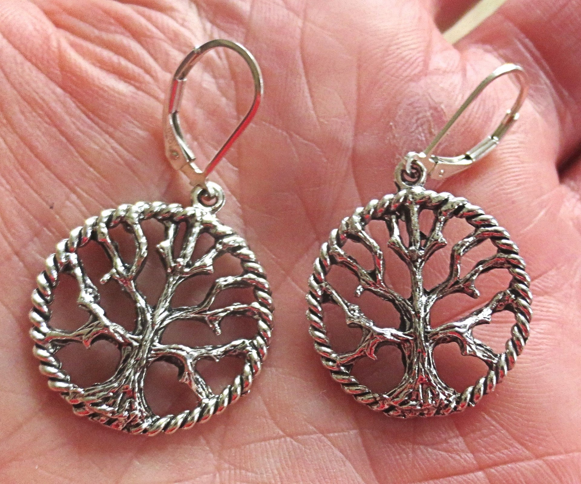 everyday judaica and shabbat silver earrings