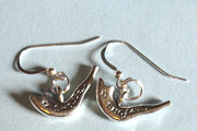 jewish high holiday silver earrings