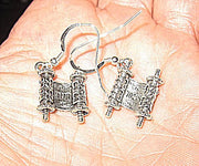 everyday judaica and shabbat silver earrings