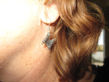 jewish high holiday silver earrings