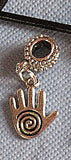 hamsa or hand of fatima simple silver pendants --- 4 different patterns healing hand