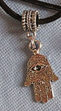 hamsa or hand of fatima simple silver pendants --- 4 different patterns hamsa evil eye