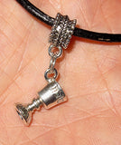 passover pesach simple silver euro pendants --- seder plate, matzah, haggadah, kiddush cup kiddush cup