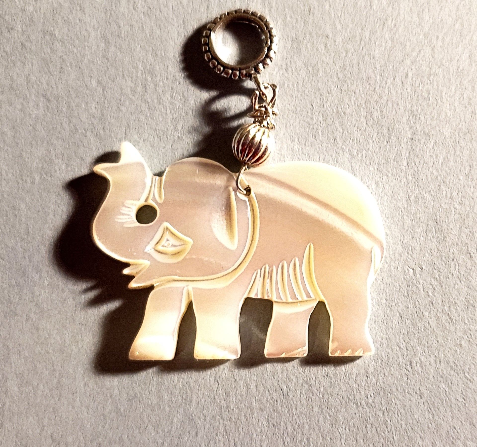 mother of pearl carved pendant all sterling silver select from 4 styles elephant