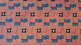 usa mini flags and stars 100 % cotton fabric made in the usa patriotic by the half yard