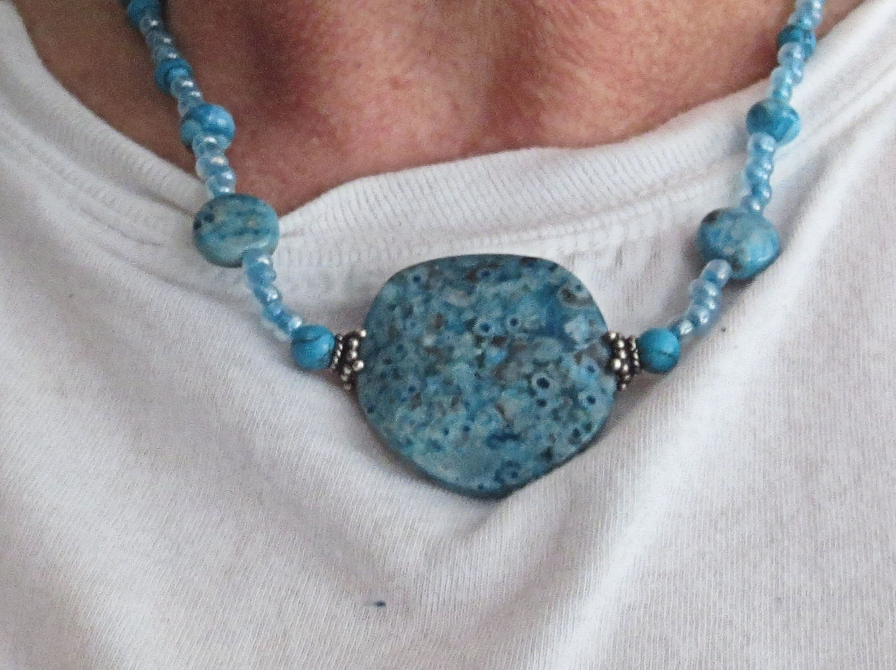 turquoise gemstone statement necklace turquoise colors sterling silver