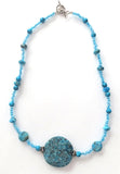 turquoise gemstone statement necklace turquoise colors sterling silver