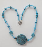 turquoise gemstone statement necklace turquoise colors sterling silver