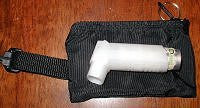 inhaler cases carriers small size embroidered medical alert label medication holders