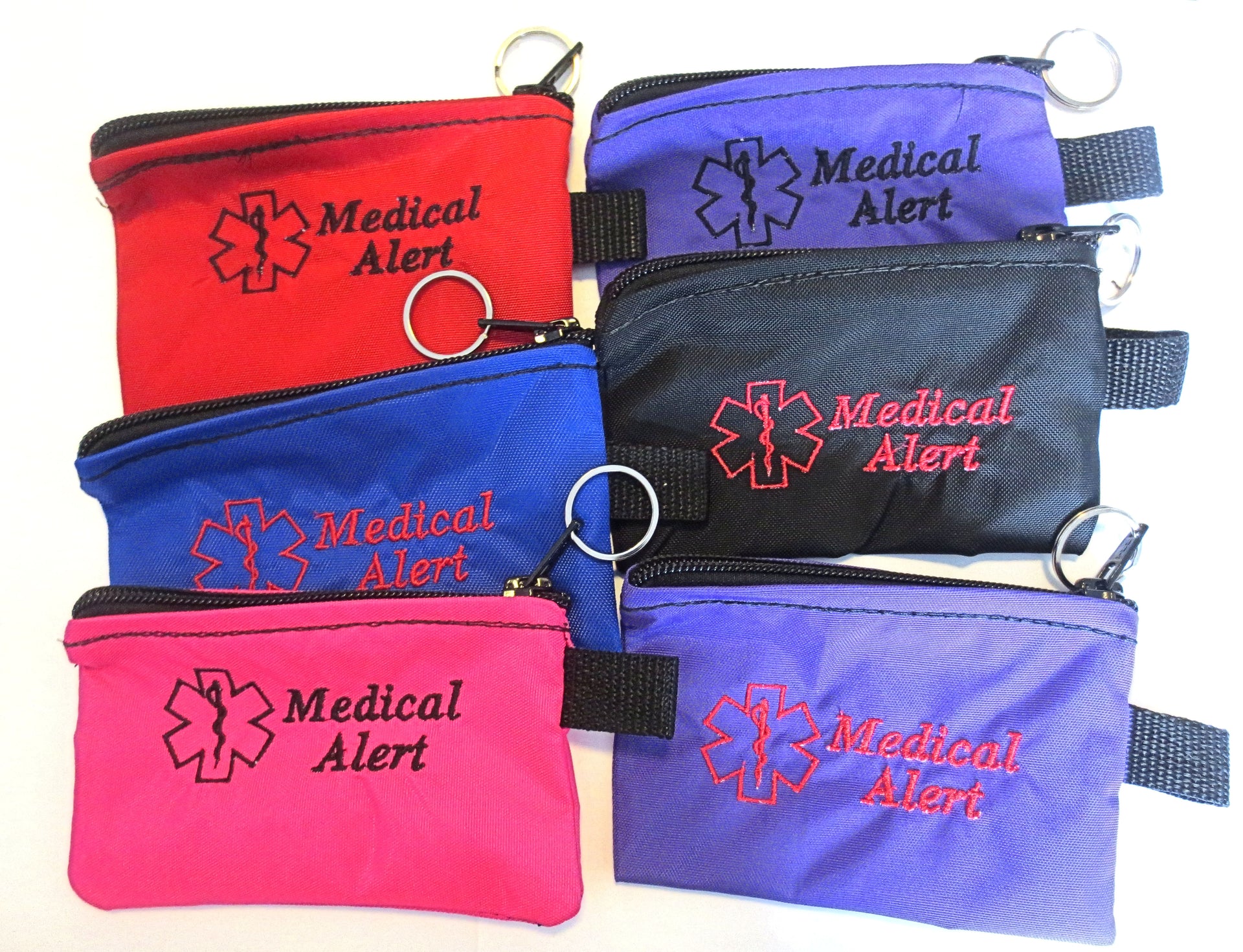 inhaler cases carriers small size embroidered medical alert label medication holders