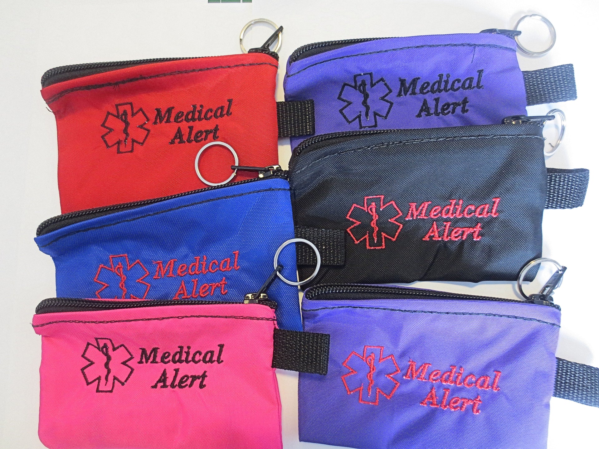 inhaler cases carriers small size embroidered medical alert label medication holders