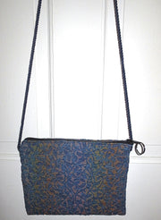 tapestry cross body purse --just the essentials tapestry purse -- mini wallet inside + phone slot --sling cross body waist wear