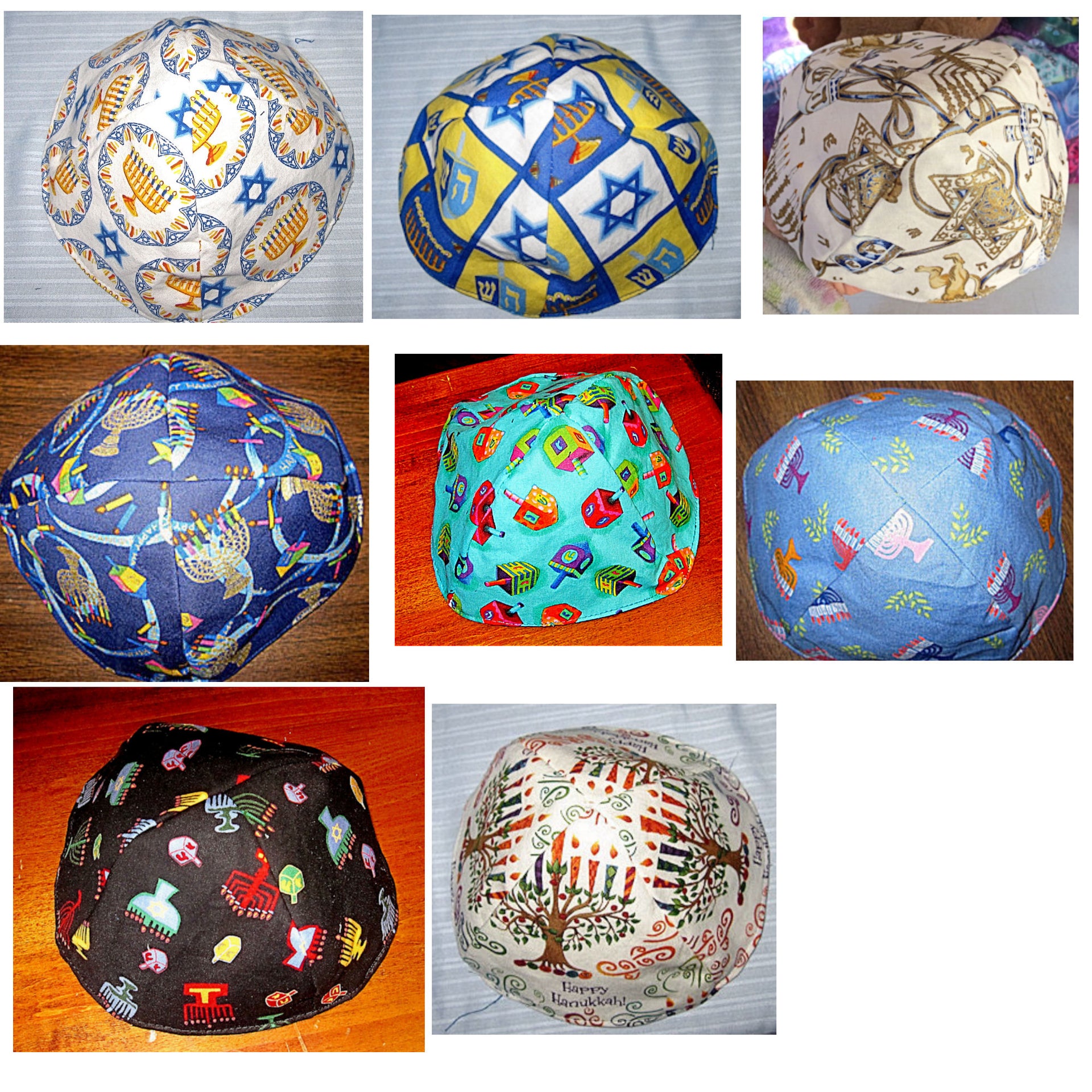 chanukah kippahs or hanukkah yarmulkes