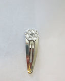 kippah clip with judaica charm handmade recycle symbol