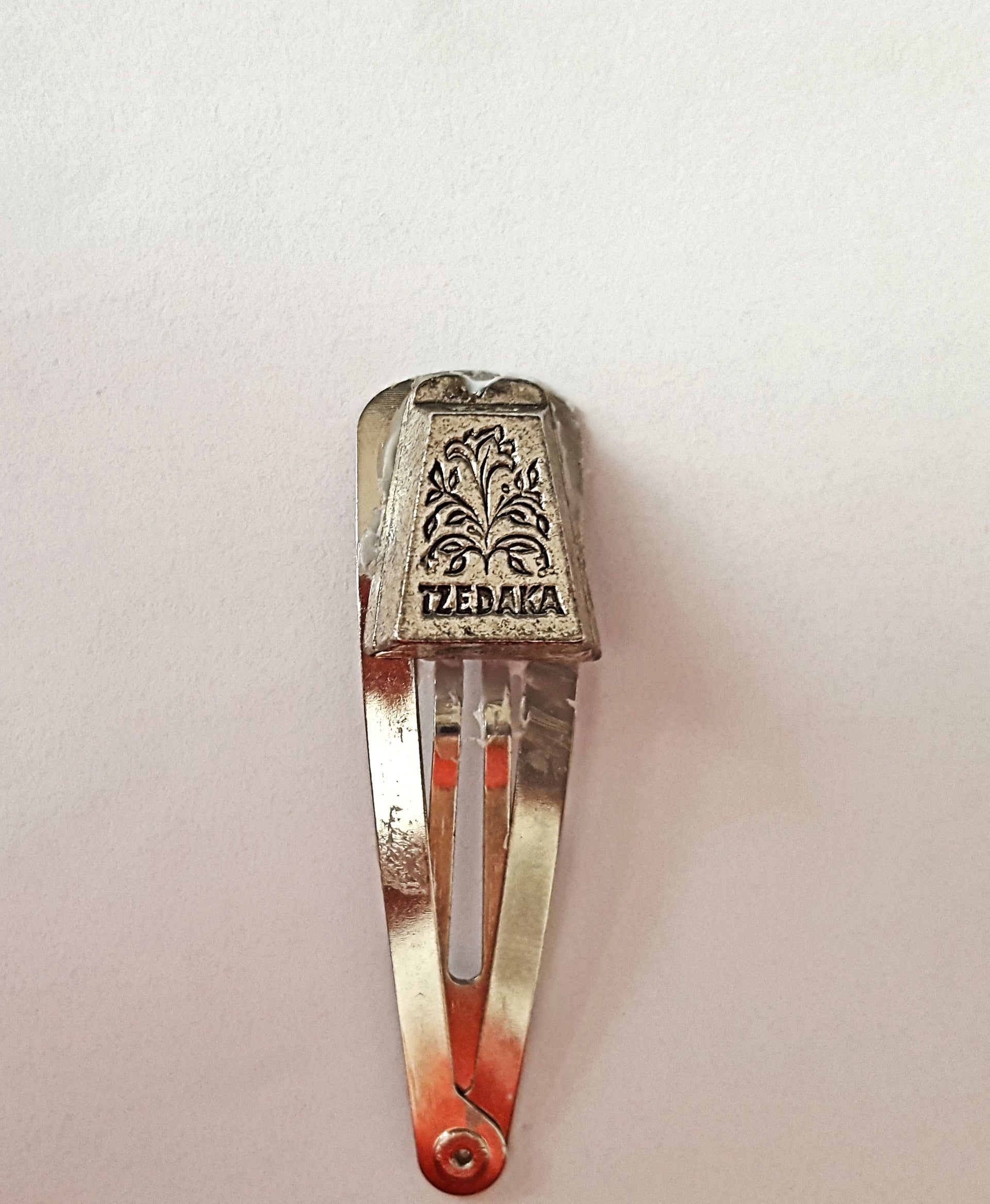 kippah clip with judaica charm handmade