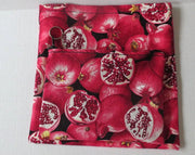 matzoh case holder with three sections for a beautiful seder table --- holds standard matzos pomegranates