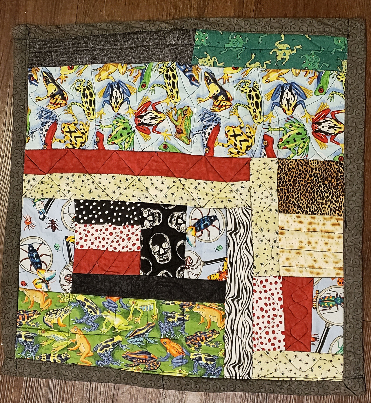 hand-crafted quilted Passover runner