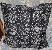 batik colorful pillow cover squares triangles rhombus design reversible.