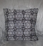 batik colorful pillow cover squares triangles rhombus design reversible.
