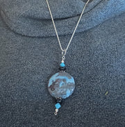 one of a kind gemstone sterling silver pendants