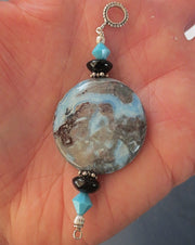 one of a kind gemstone sterling silver pendants