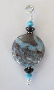 one of a kind gemstone sterling silver pendants