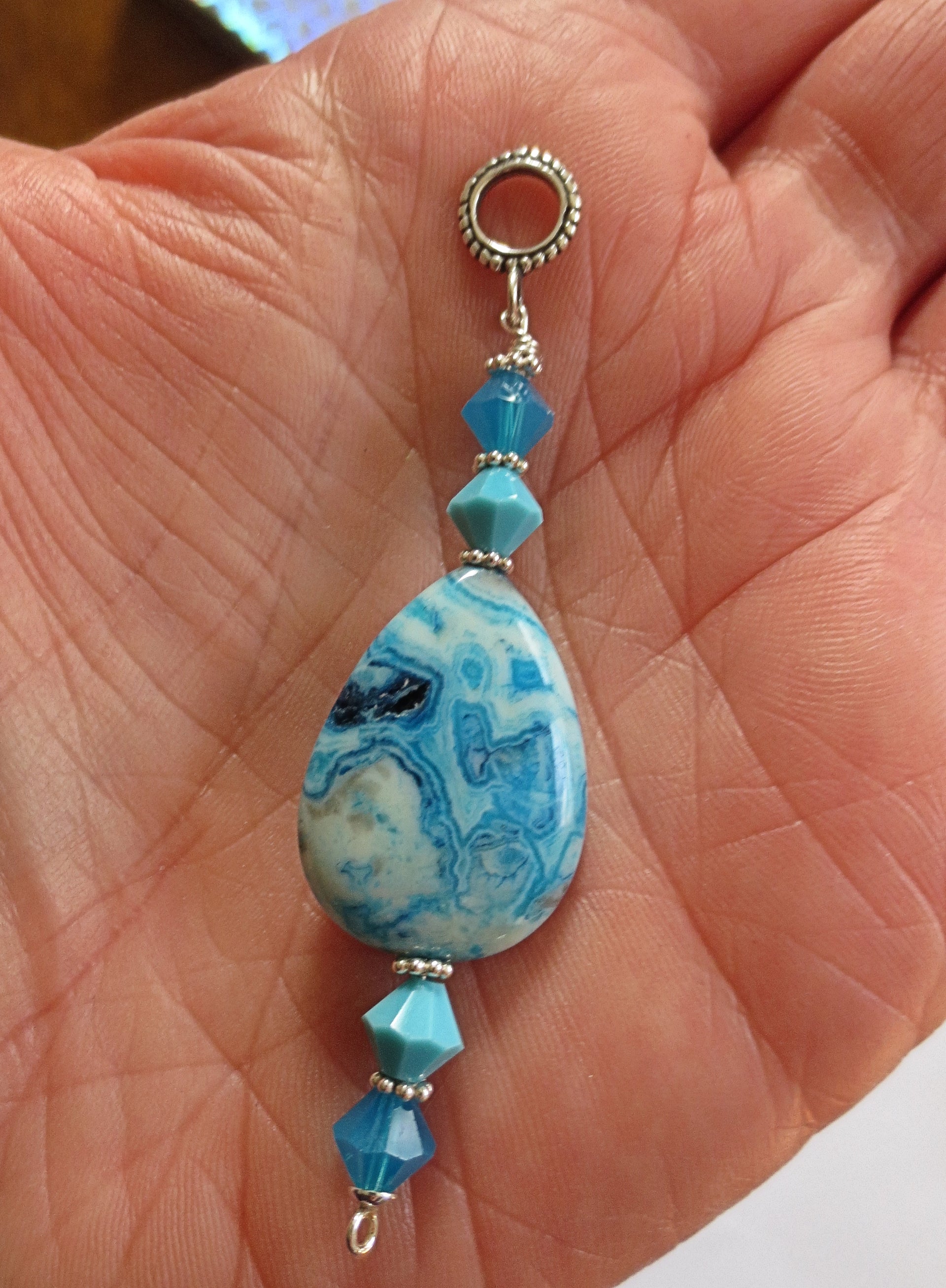 one of a kind gemstone sterling silver pendants