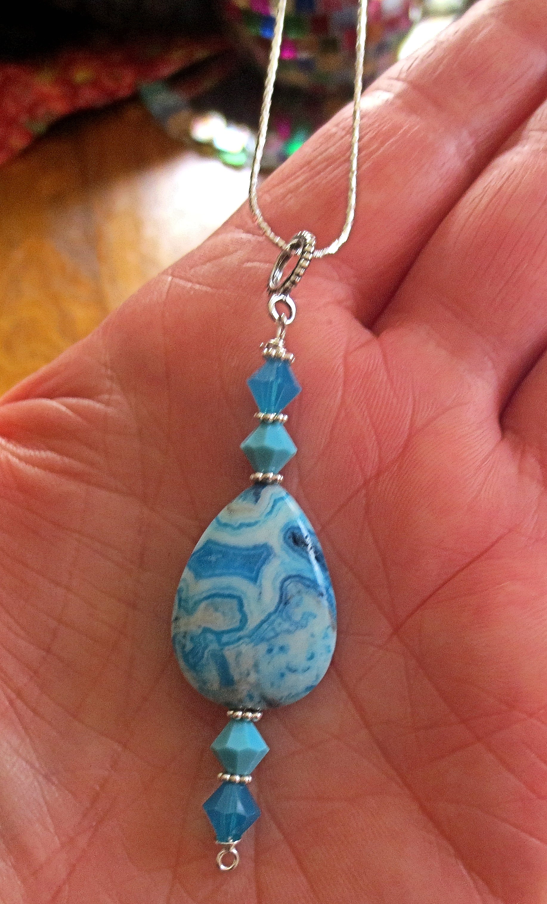 one of a kind gemstone sterling silver pendants