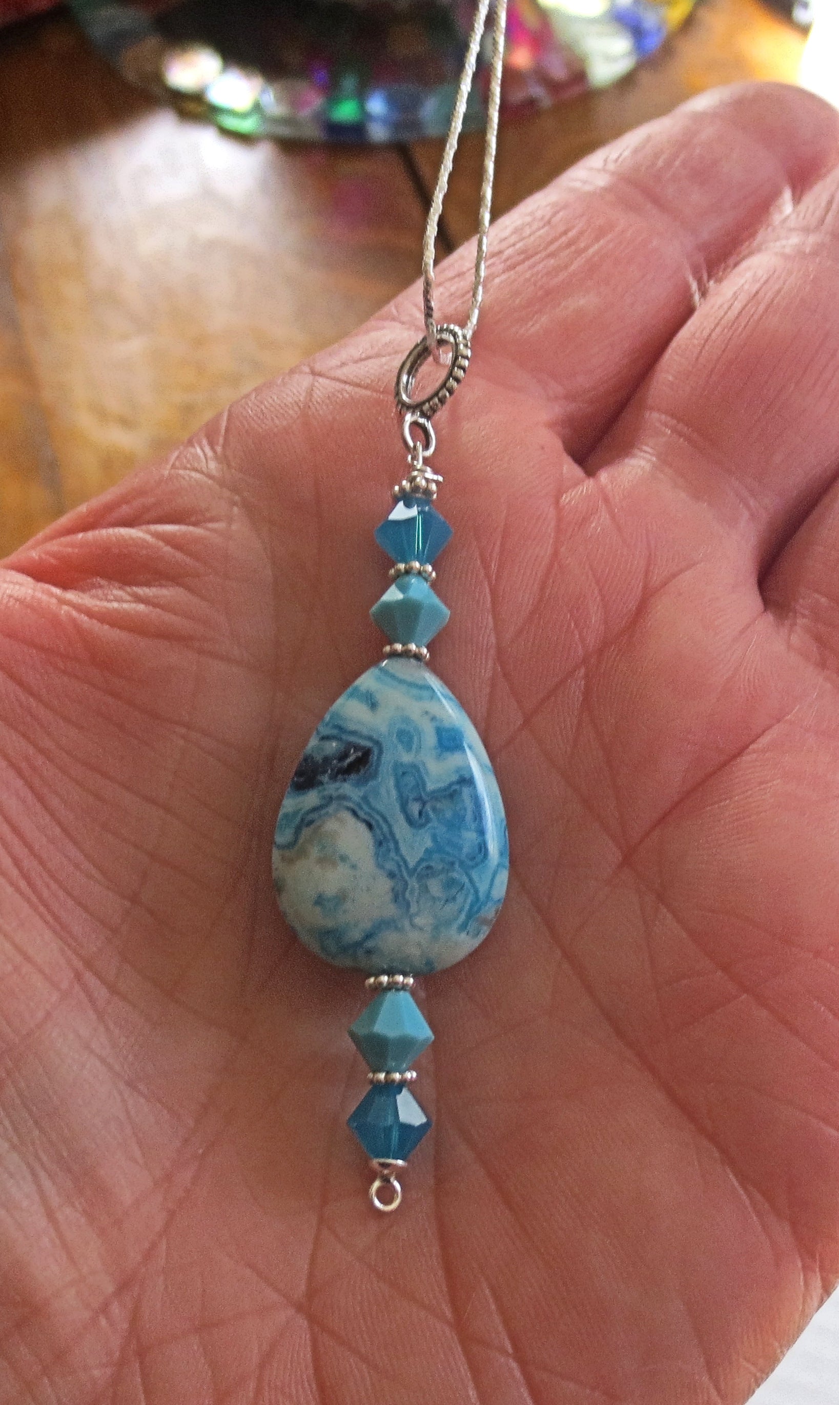 one of a kind gemstone sterling silver pendants