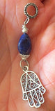 sterling silver hamsa charm pendant euro style 3 style choices lapis