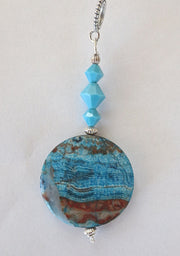 one of a kind gemstone sterling silver pendants