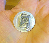 pin or brooch judaica charm mother of pearl button haggadah