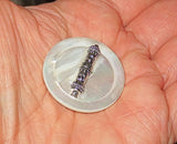 pin or brooch judaica charm mother of pearl button mezuzah case