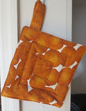 hanukkah pot holders or trivets thick double insulated handmade chanukah useful decorations latkes or potato pancakes