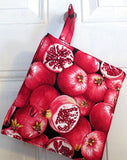 pot holders / trivets quilted thick double insulated useful home decor pomegranates