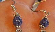 lotus flower silver earrings plain or with gemstones